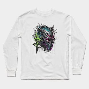 Graffiti Paint Panther Creative Long Sleeve T-Shirt